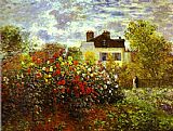 Monet's Garden at Argentueil by Claude Monet